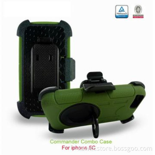Commander 2-in-1 PC+Silicone Cover for Apple iPhone 5G
